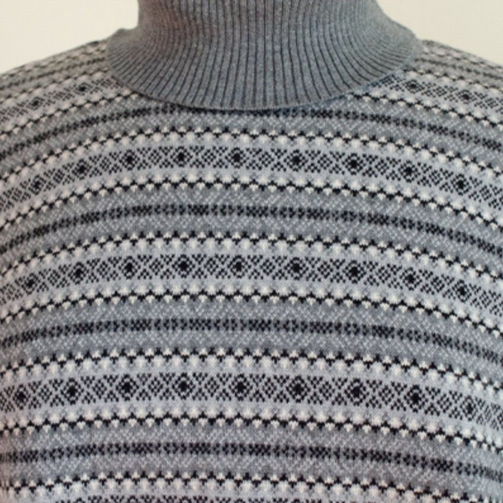 L.L. Bean Cotton Cashmere Turtleneck Sweater - Picture 3 of 5
